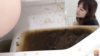 Japanese schoolgirl with serious diarrhea