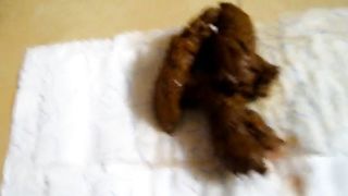 MILF shitting a lot on bathroom floor