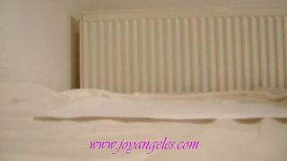 Close up of hot babe shitting