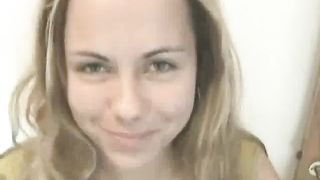 Hairy blonde shits a lot