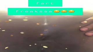 Ebony girl shitting a lot