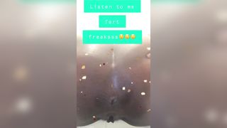 Ebony girl shitting a lot