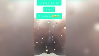 Ebony girl shitting a lot