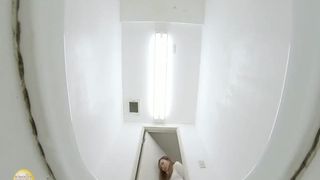 Cute teen stained her panties