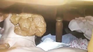 Shitting on his wife