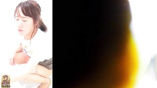 Cute girl shitting a lot