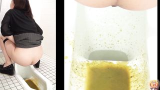 Real mess in public bathroom