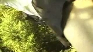 Japanese schoolgirl shitting outdoor