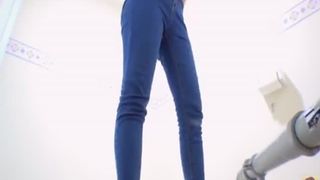 Pulled jeans down to poop