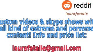 MILF Laura Squirt and Rub Pussy on Fan's Picture-Lot of Dirt