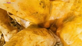 Rough prone bone sex with italian teen