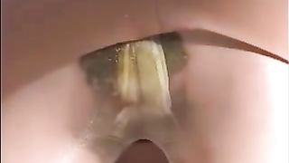 Japanese secretary did a mess in panties