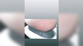 Sexy ass pooping
