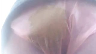 Liquid shit in pink panties