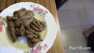 Delicous meal from sexy mistress