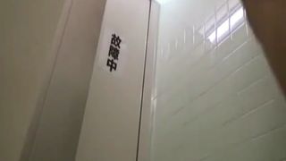 Asian teen desperate shitting