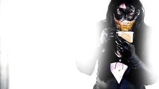 She loves eating her own shit