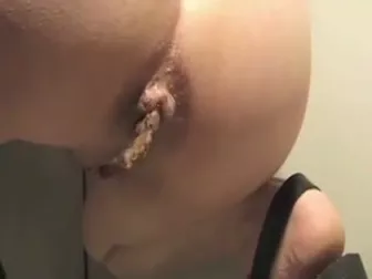 Licking poop straight from wife's ass