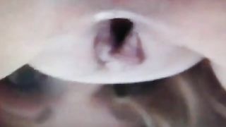 Close up of blonde milf