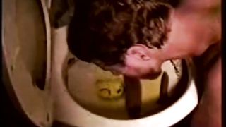 I eat shit from filthy biker club toilet