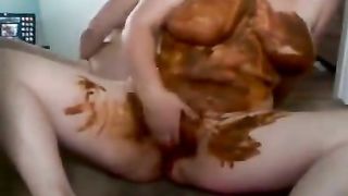 Brown poop on entire body