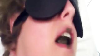 Masked babe forced to eat shit