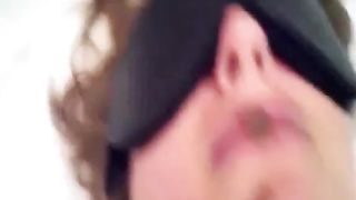 Masked babe forced to eat shit