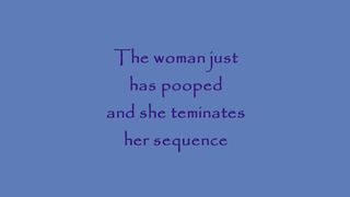 Blonde babe forgot to wipe her ass