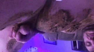 Fully black male slave has to rub shit on himself on WebCam