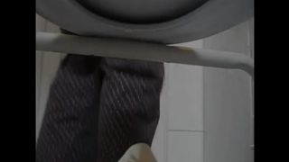 Lots of shit on slave's face