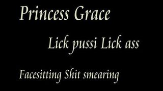 Dark haired babe feeds slave