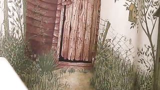 Milf shits a lot in a bucket