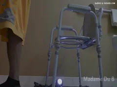 Chubby mistress shits on slave