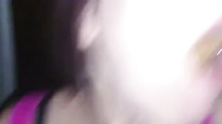 Latina tried to swallow poop