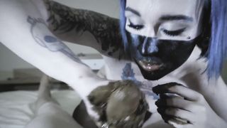 Russian teen gives splendid blowjob