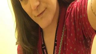 Close up of hairy babe shitting slowly