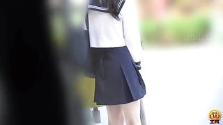 Hairy teen shits in white panties