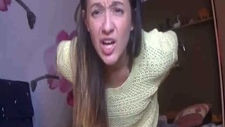 Talking dirty while pooping in panties