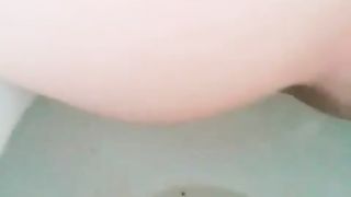 Big turd over toilet dropped