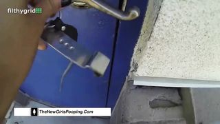 Hot latina pooping and peeing a lot