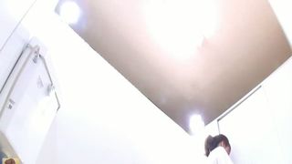 Cute japanese girl shitting slowly