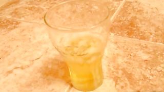 Brown turd on white plate