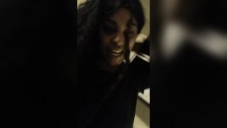 Ebony girl shitting in doggystyle