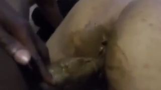 Ebony girl gets fucked hard