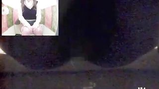 Hairy babe shitting slowly and a lot