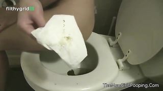 Huge turd from a sexy ass tease