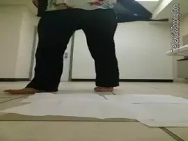 Beautiful college girl shitting