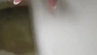 Big turd in toilet dropped