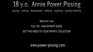 Shitting and peeing on a bench