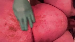 Fat pig belly scat slave